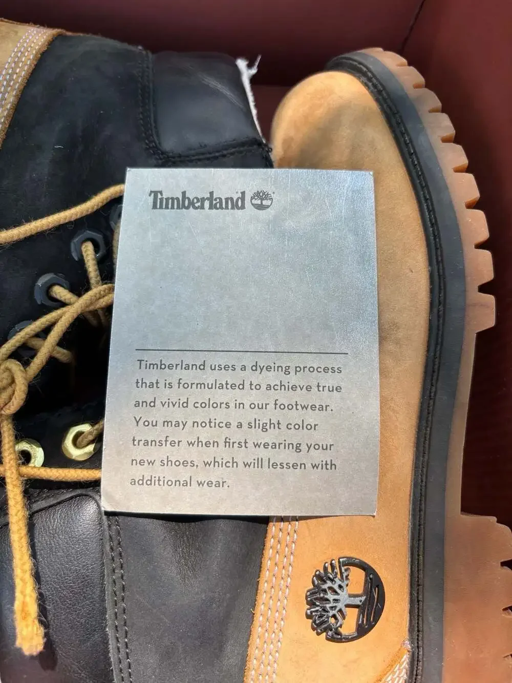 Timberland 6-Inch Premium Fleece Lined Waterproof Boots Wheat Black Size 3.5